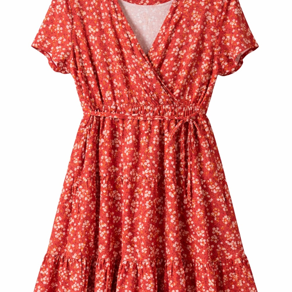 Floral Wrap Dress